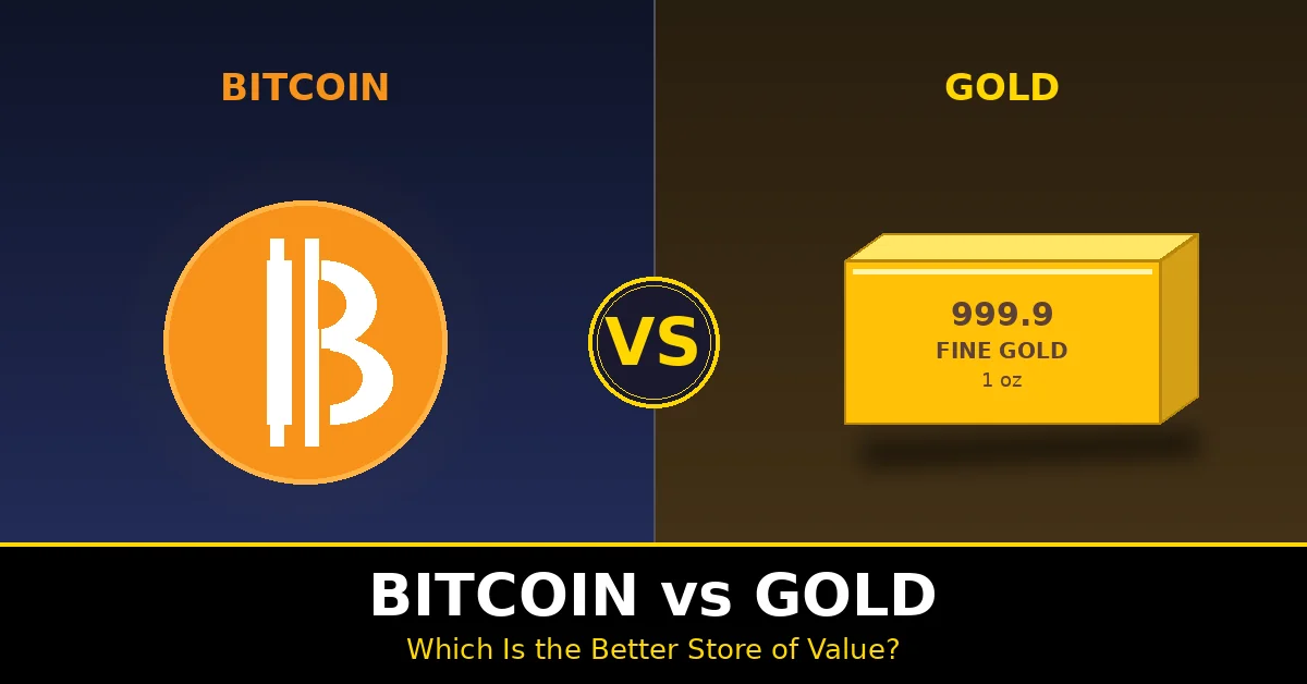 Bitcoin vs Gold comparison — which is the better store of value in 2026