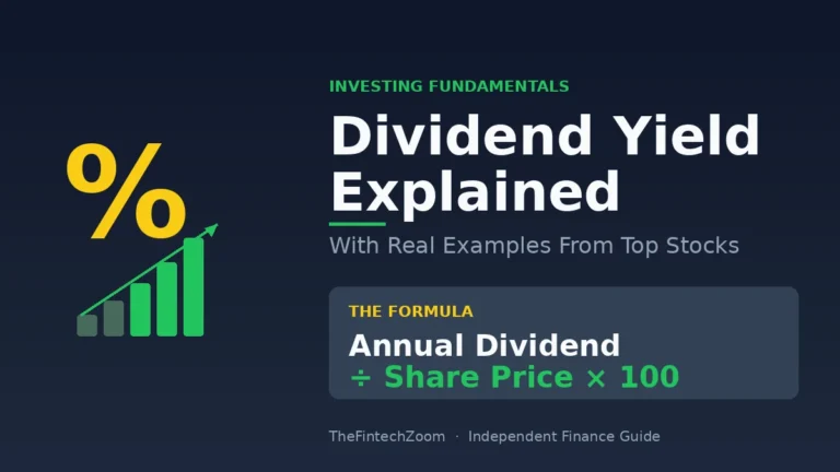 Dividend yield formula explained with growth chart