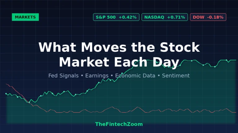 What moves the stock market each day — Fed signals, earnings, and economic data driving daily price action